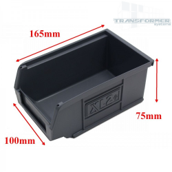 Grey Plastic Parts Bins / Boxes - size 2.
