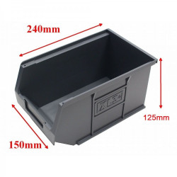 Grey Plastic Parts Bins / Boxes - size 3.
