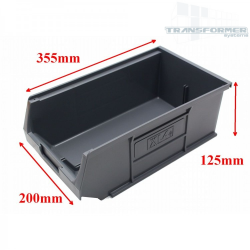Grey Plastic Parts Bins / Boxes - size 4