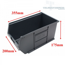 Grey Plastic Parts Bins / Boxes - size 5.