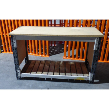 Heavy Duty Racking Workbench 930mm H top & middle shelf