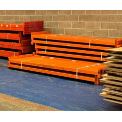 Dexion Speedlock 2 Bay Run 3000mm High with chipboard shelves.