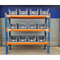 PSS Longspan Single Bay 2250mm High with 12 boxes.