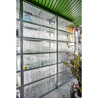 Galvanised Shelving 2 bay run 2000mm (H) x 1200mm (W) x 400mm (D) c/w 4 levels.