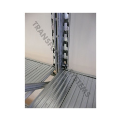 Galvanised Shelving 2 bay run 2000mm (H) x 1200mm (W) x 400mm (D) c/w 4 levels.