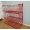 Used Metal Wire Stacking Basket 1220x680x480mm - Set of 3 with 2 dividers