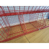 Used Metal Wire Stacking Basket 1220x680x480mm - Set of 3 with 2 dividers